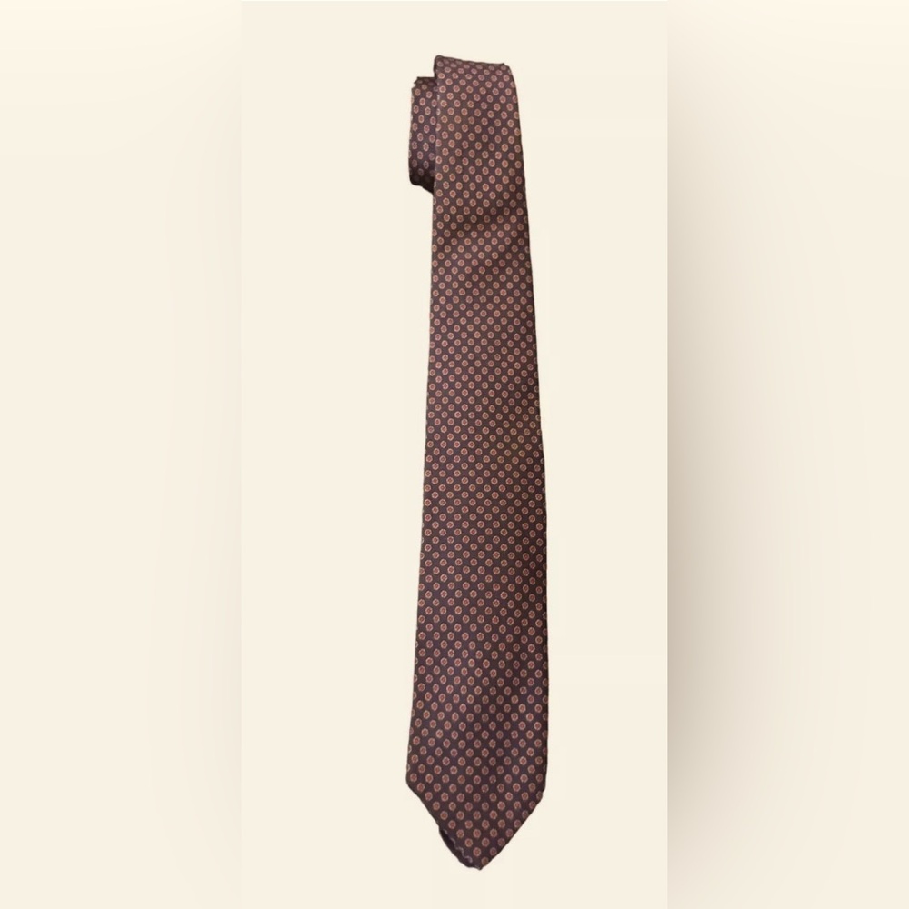 RALPH LAUREN POLO Tie 100% SILK Hand Made USA AUTHENTIC Blue Pink White Floral